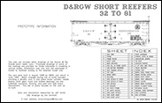 D&RGW Short Reefer drawings book
